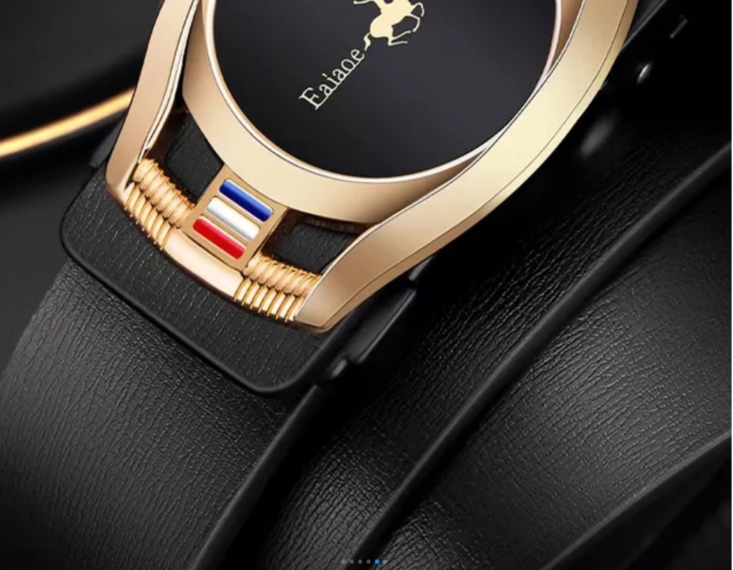 保羅牛皮自動扣高級皮帶 保羅牛皮自動扣高級皮帶